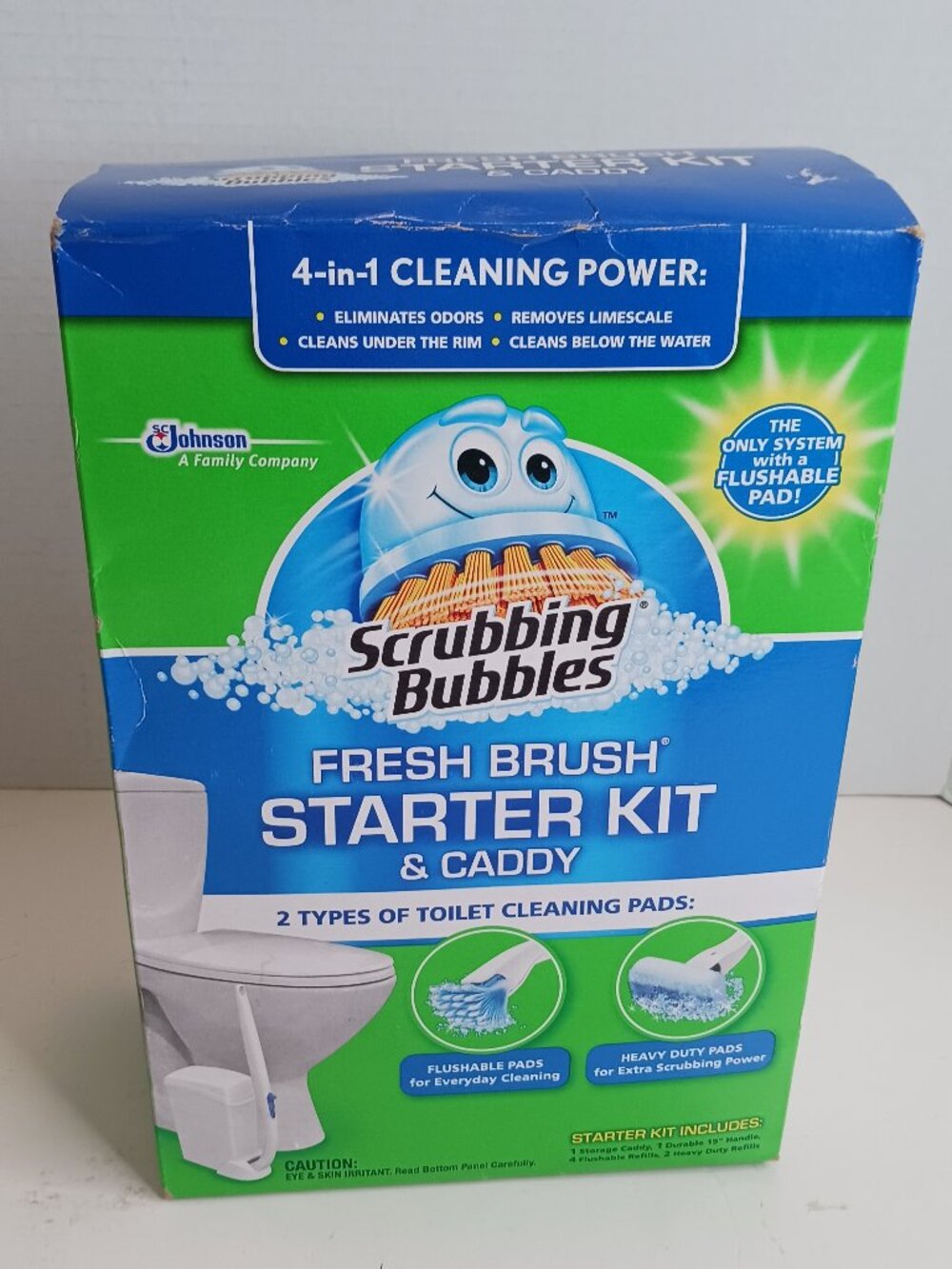 Scrubbing Bubbles Toilet Fresh Brush Starter Kit 4 in 1 Cleaning Power